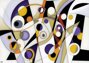 abstract:白い円＋スイングについて 8