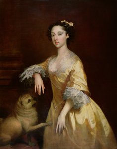 パグ犬の女性