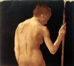 ケーテ・コルヴィッツ、女性背中半幕1901