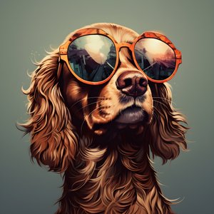 犬、漫画、サングラス 4