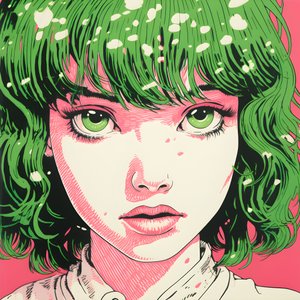 繊細な女の子のリソグラフィー 2