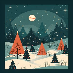 60年代風クリスマスポストカード4