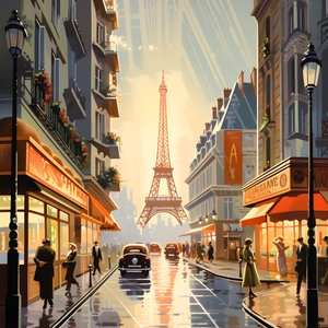 広告ポスター、パリ、フランス 1
