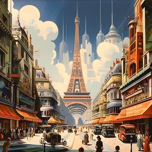 広告ポスター、パリ、フランス 3