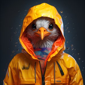 レインコートを着た動物 1