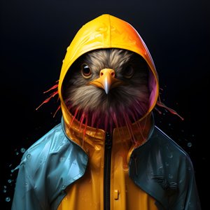 レインコートを着た動物 4