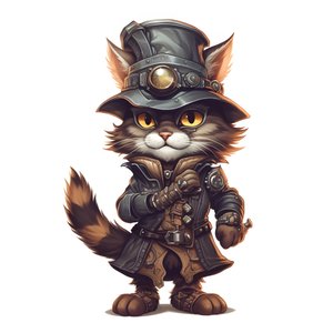 擬人化されたかわいい猫3