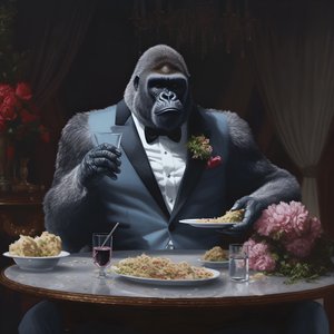 2を食べるゴリラ
