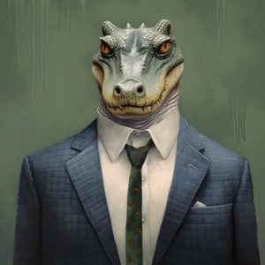 コミック風ワニ1
