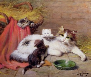 子猫と猫、1924