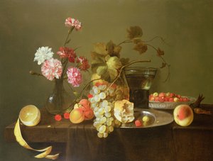 果物と花の静物