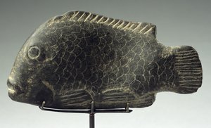 魚、紀元前1540-1069年（硬い黒い石）