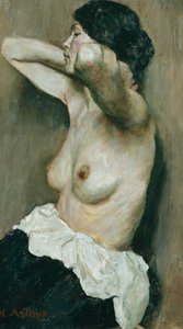 女性のハーフヌード