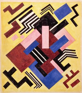 1916年の絵の構造（紙にガッシュ）