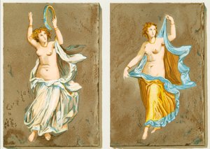 ポンペイの絵画から踊る女の子