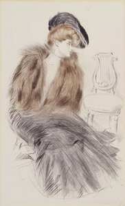 座る女、1895年頃（紙に乾点）