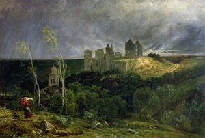 ピエールフォン城の廃墟、1861年