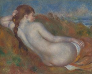 リクライニングヌード、1883年。