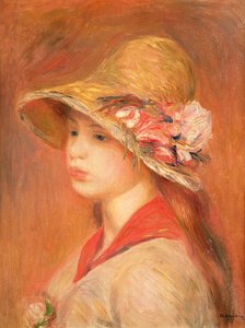 帽子の若い女性
