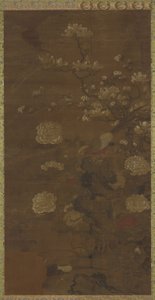 マグノリア、牡丹、キジ