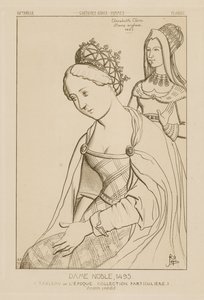 エリザベスクレア、イギリスの高貴な女性、1495年