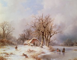 冬の風景（油）