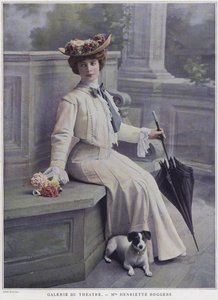 Henriette Roggers、フランスの女優（カラー写真）