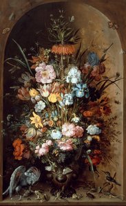 クラウンインペリアルのある花の静物、1624年