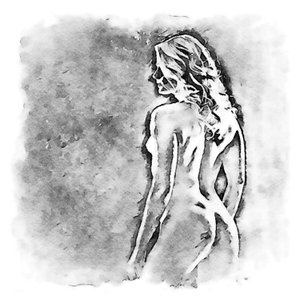 美しい女性の裏