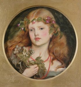 少女の頭の研究、1863
