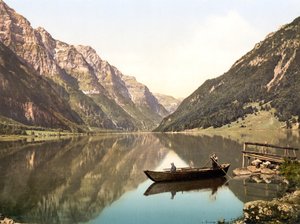 Klöntalersee、グラールス、スイス、パブ。 c.1900