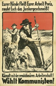 共産党選挙ポスターKPD、ca 1931