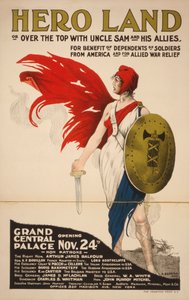 フランスのヒーローランドポスター