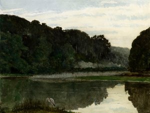 ヘロンのいる風景、1868年