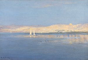 ナイル川に昇る月、1900年