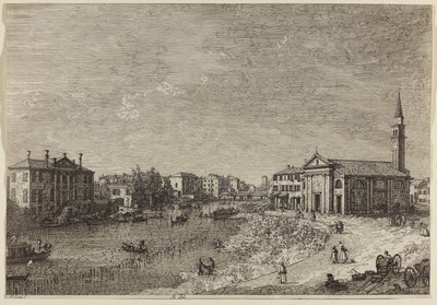 アル・ドロ（レイド紙に銅版画 作： Canaletto