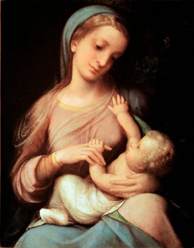 聖母子像 作： (c.1489 1534) Correggio