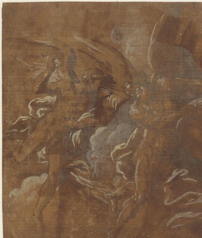 二羽の男 作： A. Carracci (attributed to)