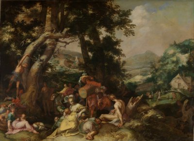 洗礼者ヨハネの説教 作： Abraham Bloemaert