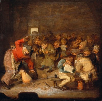 学校 作： Adriaen Brouwer