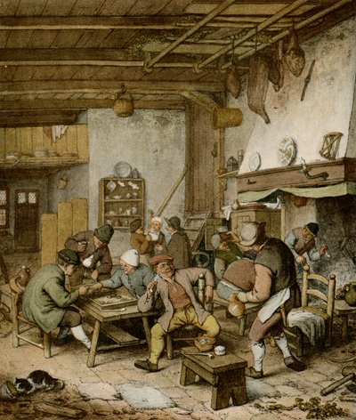 オランダの農民居酒屋 作： Adriaen Jansz. van Ostade