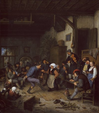 旅館のメリーメーカー、1674 作： Adriaen Jansz. van Ostade