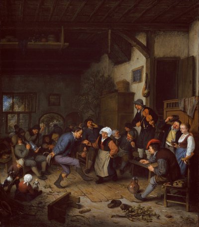 旅館のメリーメーカー 作： Adriaen van Ostade