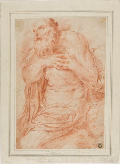 聖ジェローム 作： Agostino Carracci