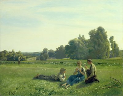 Haymakers at Rest、1890 作： Aime Perret