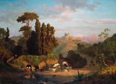 イタリア山脈、1859 作： Albert Bierstadt