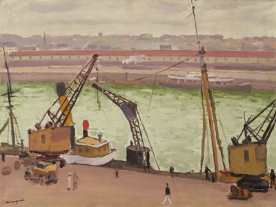 ブローニュ・シュル・メールの港 作： Albert Marquet