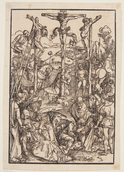 カルバリー (控えめな木版画) 作： Albrecht Dürer