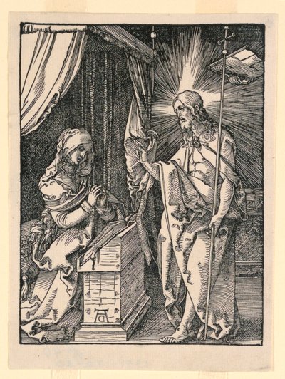 母に現れたキリスト 作： Albrecht Dürer