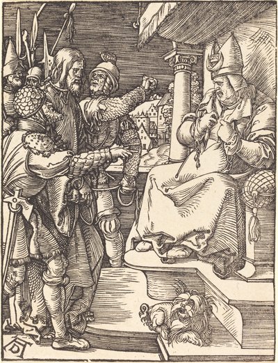 カヤパの前のキリスト 作： Albrecht Dürer